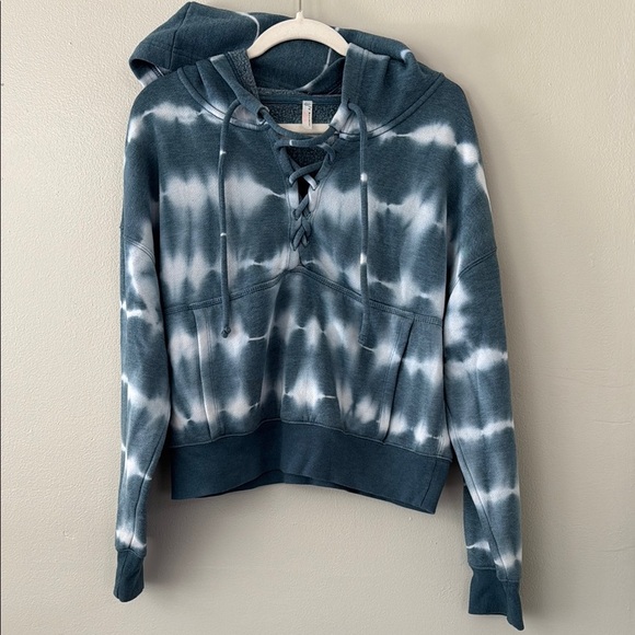 Free People Believer Tye Dye Hoodie - Ozark Mist - Picture 2 of 7